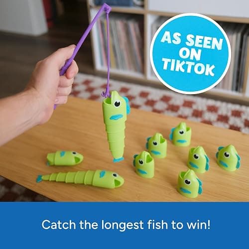 Educational Insights Reel Big Catch Game - Preschool Math Games for 4 Year Olds, Who Can Catch the Longest Fish Game, Kindergarten Learning Activities, Fishing and Counting Games for Kids Ages 3-5 thumbnail 3