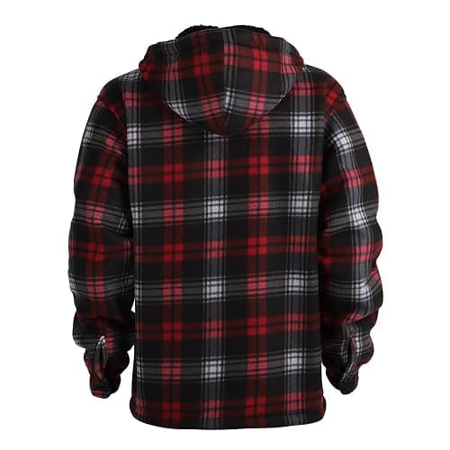 Facitisu heavyweight flannel red/black jacket thumbnail 4