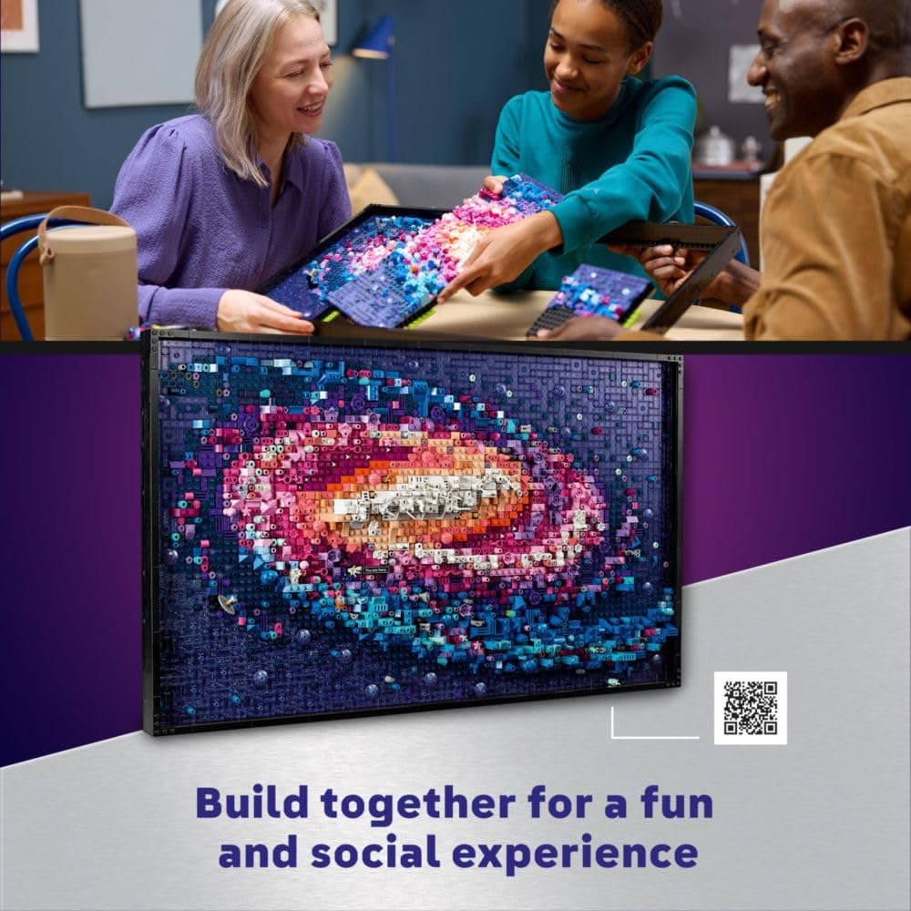 LEGO Art The Milky Way Galaxy Space Set for Adults, Relaxing Arts & Crafts Puzzle Activity for Astronomy and Design Lovers, Home or Office Wall Décor Idea for Men & Women 31212 thumbnail 5