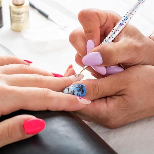 5Pcs Nail Art Liner Brushes, Etercycle Nail Gel Polish Painting Brush Set, Thin Nail Art Dotting Drawing Pen (7/9/11/15/20mm) thumbnail 8