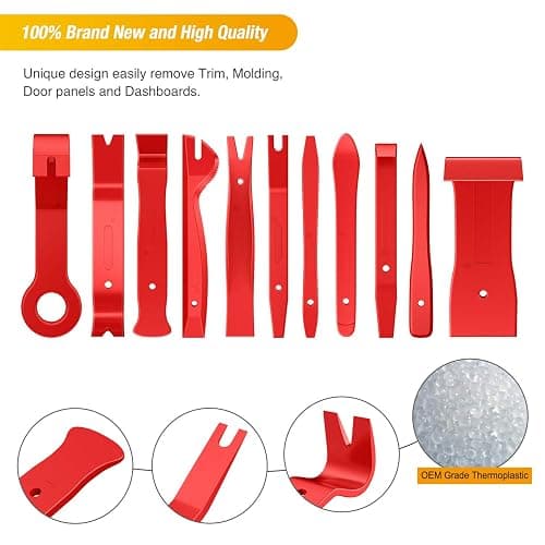GOOACC 40Pcs Trim Removal Tool,Auto Terminal Removal Key Tool,Auto Clip Pliers Stereo Removal Tools,Car Upholstery Repair Removal Kit,Precision Hook and Pick Set,Wiring Threader,Car Film Scraper thumbnail 3