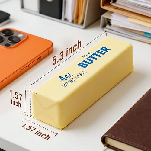 Zrpot Butter Squishy, Slow Rising Squishy, Stress Relief & Sensory Toys Squeeze Toy Soft Butter Squishy Toy Creative Gift for Office Desk & Classroom (1) thumbnail 2