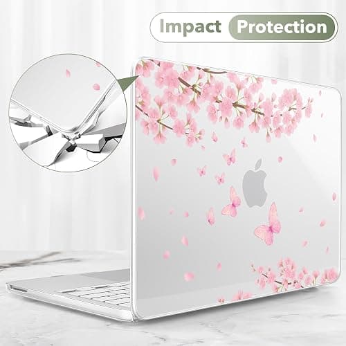 May Chen Compatible with MacBook Neo 13 inch Case 2026 Model A3404, Plastic Hard Shell,Keyboard Cover,Screen Protector,Dust Plug, for MacBook Neo 13" with A18 Pro Chip, Cherry Blossom thumbnail 9