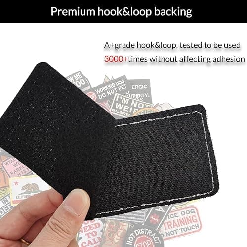 Harsgs 20 Pieces Random Tactical Morale Patch Bundle, Full Embroidery Loop and Hook Patches Set for Caps, Bags, Backpacks, Vest, Military Uniforms,Tactical Gears Etc thumbnail 3