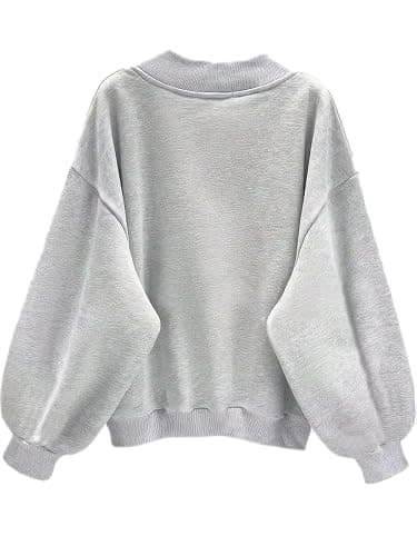 Avanova Women USA Graphic V Neck Sweatshirts Top Drop Shoulder Long Sleeve Pullover Shirt thumbnail 2