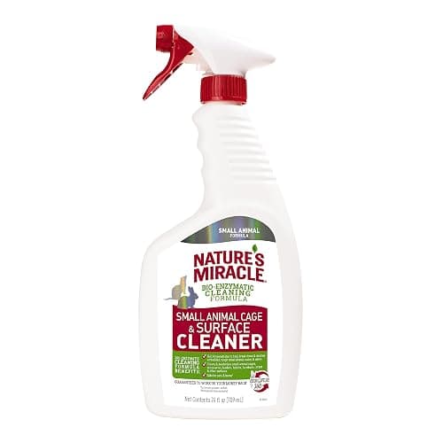 Nature’s Miracle Small Animal Cage and Surface Cleaner, Bio-Enzymatic Cleaning Formula, Destroy Tough Stains and Odors, 24 Ounces - Image 1