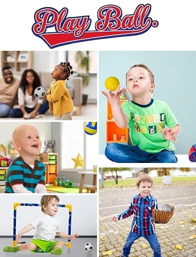 Hero Brands My First Sports Bag! 6-Pack of 3.5 inch Foam Balls with Gym Bag, Kids and Toddlers 3+, Toddler Sports Balls thumbnail 4