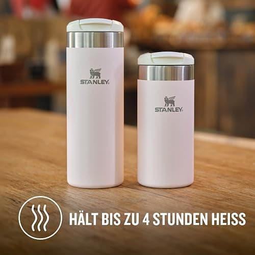 Stanley Aerolight Transit Thermobecher 0.35L - Hält 4 Stunden Heiß - Spülmaschinenfest - Kaffeebecher To Go Auslaufsicher - Kompatibel Mit Gängigen Pkw-Getränkehalterungen - Thermosflasche - Rose - 0.35L - Rose Quartz thumbnail 2