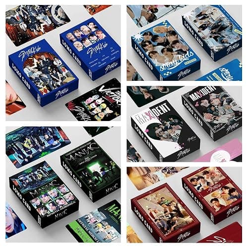 HOMRAA 5 Pack/150 Pcs Stray Kids Lomo Card Photocards Greeting Card with Postcards Box thumbnail 2