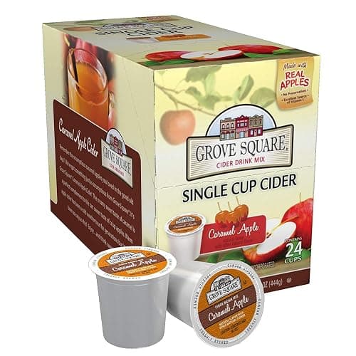 Grove Square Cider Single Serve Cups, Caramel Apple, 24 Count (Pack of 1) - Image 1