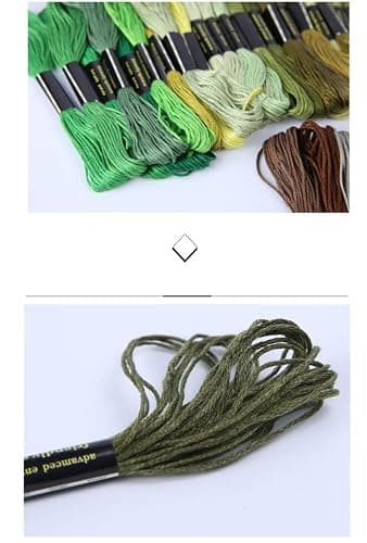 Friendship Bracelet String 50 Skeins Rainbow Color Embroidery Floss Cross Stitch Embroidery Thread Cotton Floss Bracelet Yarn, Craft Floss thumbnail 5