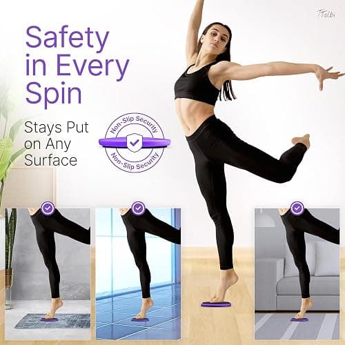 Premium Turning Boards for Dancers – Improve Spins, Technique & Balance, Ideal Turn Board for Ballet, Dancing & Figure Ice Skating, Portable Spin Disc for Dance & Spinner Disk Training Equipment thumbnail 4