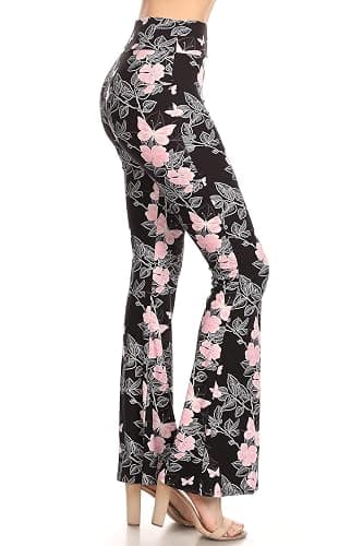 Leggings Depot Women's Ultra Soft Popular Printed Stylish Palazzo Pants BAT3 - Image 1