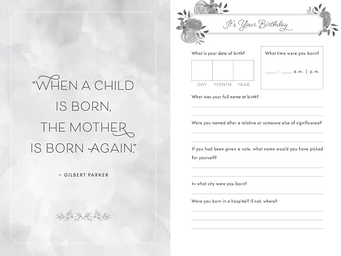 Mum, I Want to Hear Your Story (Expanded Edition): A Mother's Guided Journal To Share Her Life & Her Love (Hear Your Story Books) thumbnail 4