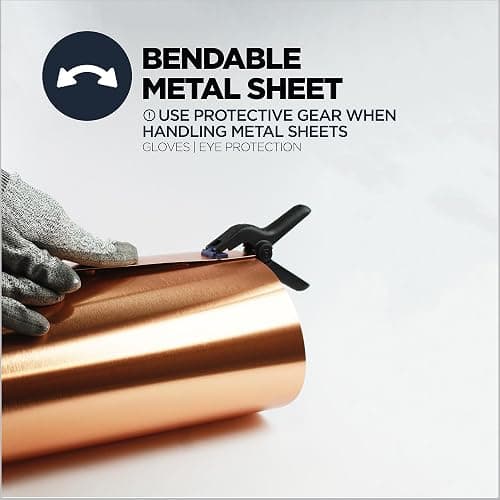 M-D Building Products 56016 Aluminum Cloverleaf Sheet - for Interior/Exterior Design, Stylish, Lightweight, Corrosion-Resistant, Easy to Mold and Trim (12 in. x 24 in. x .020 in.) (Brass) thumbnail 4