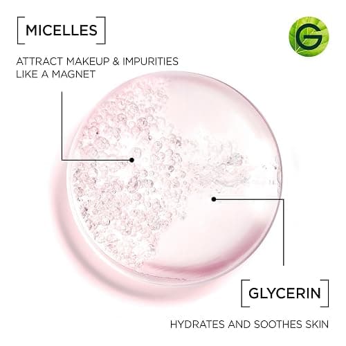 Garnier Micellar Cleansing Water, All-in-One Makeup Remover, Cleanses and Soothes Skin, Ideal for Face, Eyes & Lips, No Rinsing, For Dry & Sensitive Skin, 400ml thumbnail 4