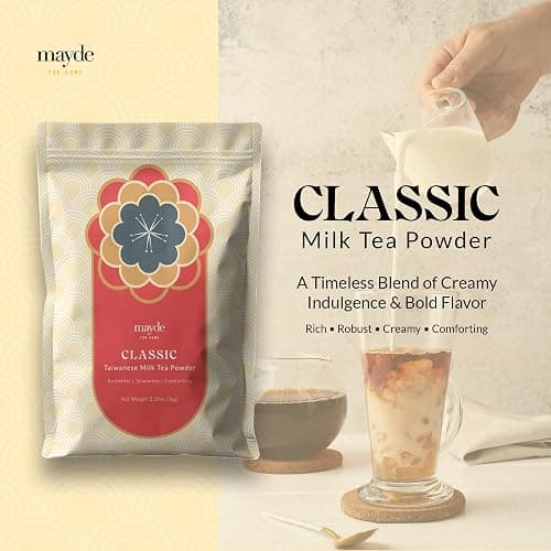 Mayde Taiwanese Classic Milk Tea Powder, Instant MilkTea Powder From Taiwan, For Boba Milk Tea, 2.2 lbs - Classic thumbnail 4