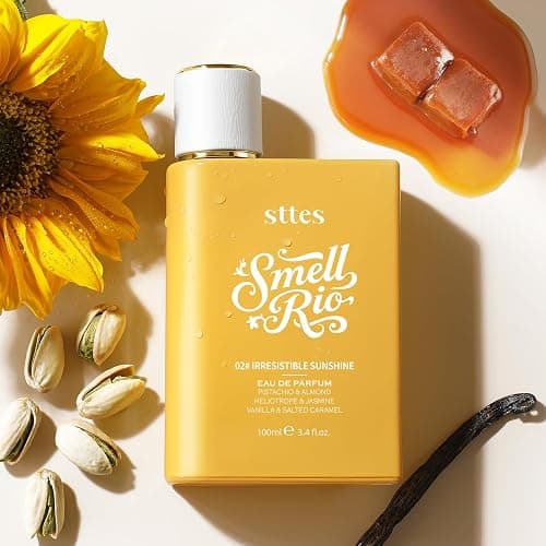 Sttes Perfume 02# (2 Packs) – Irresistible Sunshine – Long-Lasting Vanilla, Salted Caramel & Pistachio Gourmand Eau de Parfum 2×100ml (3.4 fl oz) – Warm Sweet Perfume Gift Set for Women thumbnail 7