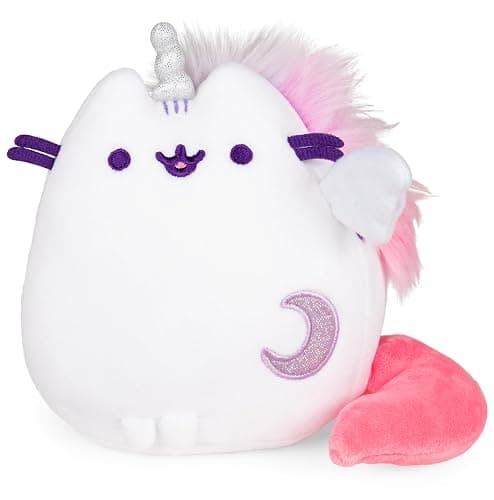 GUND Pusheen Super Pusheenicorn Extra Squishy Squisheen Cat Stuffed Animal Plush, White, 6” thumbnail 5