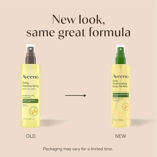 Aveeno Daily Moisturizing Body Oil Mist with Oat Oil and Jojoba Oil for Rough, Dry, Sensitive Skin, Nourishing Body Spray for Smoother, More Even Skin, Paraben- & Silicone-Free, 6.7 fl. oz thumbnail 2