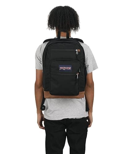 JanSport Cool Backpack, with 15-inch Laptop Sleeve - Large Computer Bag Rucksack with 2 Compartments, Ergonomic Straps, Black thumbnail 9