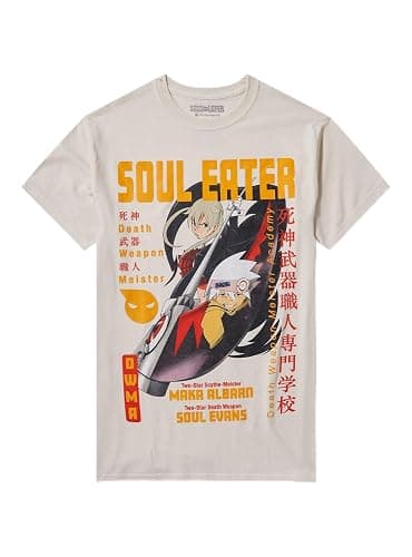 Hot Topic Soul Eater Magazine Print T-Shirt Multi XL - Image 1