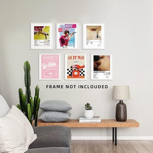 Harry Styles Poster Gifts 8x10 Canvas Prints Unframed Set of 6 Music Posters for Room Aesthetic Wall Decor Taylor Swift Poster Canvas Wall Art thumbnail 4