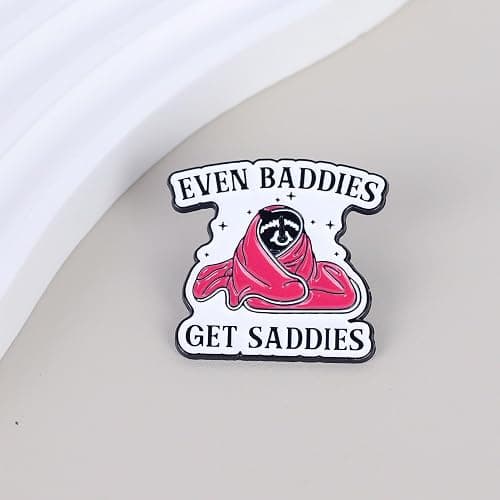 Anxiety Pin Brooch, Even Bad Get Saddies Racoon Meme Enamel Pins, Gift For Anxious Friend Therapist, Mental Health Awareness Brooches, Depressed But Dressed Badge, Emotional Support Decorative Jewelry Accessories thumbnail 2