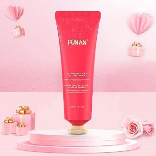 Cactus Fruit 3-In-1 Styling Cream - Smooth Styles, Prep Shiny Blowouts, Defines Curls (150ml), No Chemical Flavors Fly Away Hair Tamer. thumbnail 8