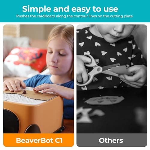 BEAVERBOT Cardboard Cutter for Kids, Safe DIY Cardboard Construction Tool Kit, Educational Craft Toy for 3+ Boys and Girls, Perfect for Creativity Projects 3D Models thumbnail 3
