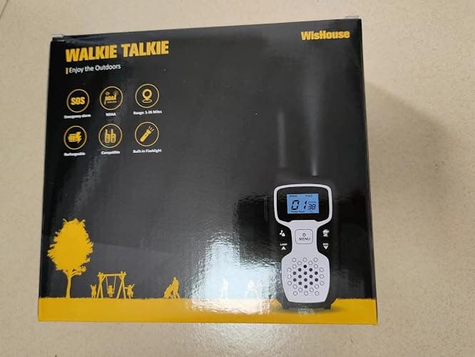 Wishouse Walkie Talkies for Adults Long Range-Rechargeable 4 Pack 2 Way Radios, Hiking Accessories Camping Gear Xmas Birthday Gift for Kids Family with Lamp,SOS Siren,NOAA Weather Alert,Easy to Use thumbnail 10