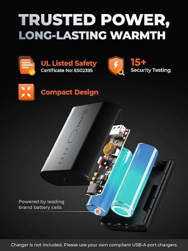 ORORO Women's Heated Recycled Fleece Vest with USB-C Rechargeable Battery thumbnail 4