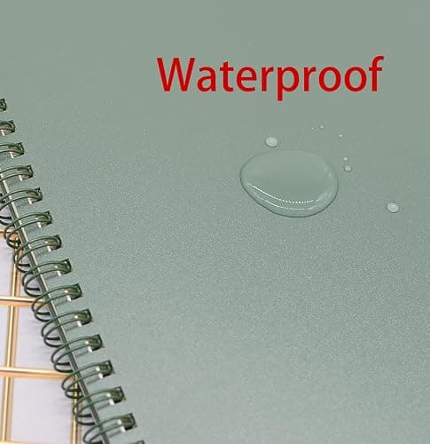 Yansanido Spiral Notebook, 4 Pcs 4 Color A5 Size Thick Plastic Hardcover 8mm Ruled Paper 80 Sheets (160 Pages) Journal for School and Office Supplies (4 Pcs A5) thumbnail 6