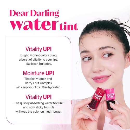 ETUDE Dear Darling Water Tint – Strawberry Ade | Korean Lip Stain & Lip Tint for Hydrated Pink Lips, Smudge-Proof Long-Lasting Lip & Cheek Makeup | K-Beauty Gift thumbnail 2