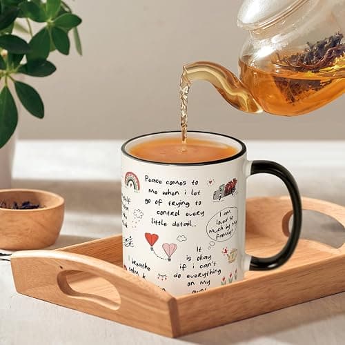 Shqiueos Christmas Gifts for Mom - Inspirational Affirmation Coffee Mug 11oz with Positive Quotes, Birthday & Mother's Day Gift for Moms, Mama, Step Mom, Wife, New Moms Self Care Appreciation Cup thumbnail 2