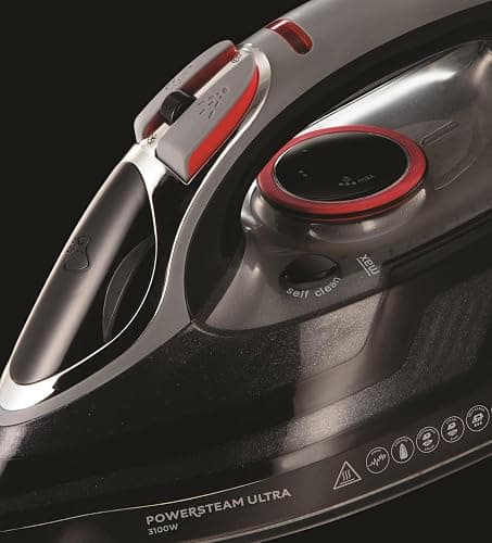 Russell Hobbs Steam Iron [3100W, 210 g/min extra steam boost, 70 g/min steam] Power Steam (350ml, ceramic soleplate, self-cleaning & spray water function, anti-limescale, drip stop) 20630 thumbnail 5