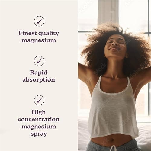 Rest Recharge Repair Magnesium Spray - Magnesium Supplements/Muscle Recovery & Stress Relief Supplement - Soothing Lavender & Chamomile Blend in Oil Spray Bottle - 200ml 1,200 Sprays thumbnail 6