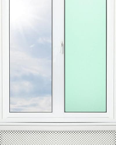 Panorama Fensterfolie Grün 39x200 cm - Milchglasfolie Selbstklebend Fenster - Klebefolie thumbnail 3