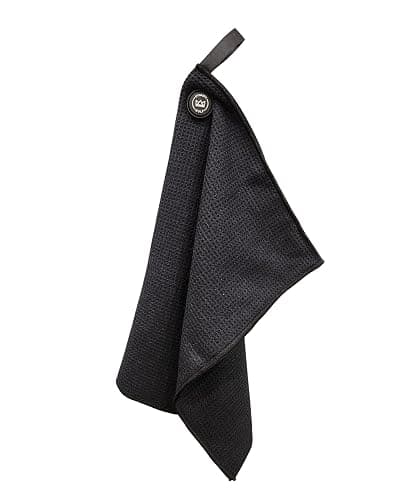 Magnetic Golf Towel for Golf Bags - Microfiber Golf Towels for Men & Women - Waffle Golf Bag Towel with Magnet (Black) thumbnail 9