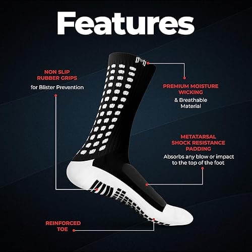 MediCaptain Lite - Protective Athletic Grip Sock with Metatarsal Padding Foot Protection, Anti-Slip Grip Pads, Non Slip Socks thumbnail 4