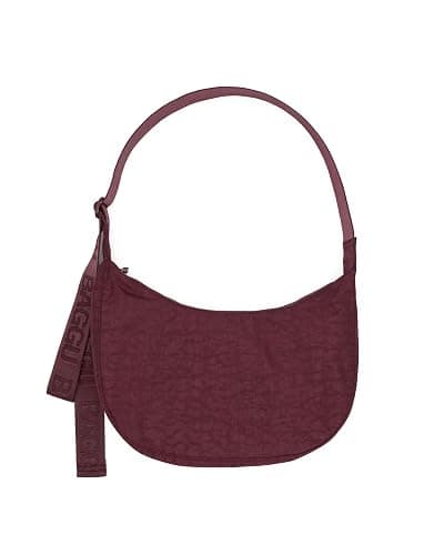 Embroidered Mahogany Crescent Bag - Medium by BAGGU - Image 1
