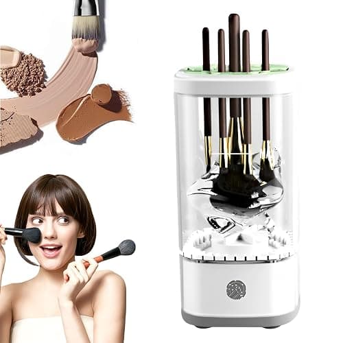 Electric Makeup Brush Cleaner, 2026 New Automatic MakeupBrush Cleaner Machine Portablefor USB Makeup Brushes Cleaner for Deep Cleaning All Size Beauty Makeup Brushes (Transparent) - Image 1