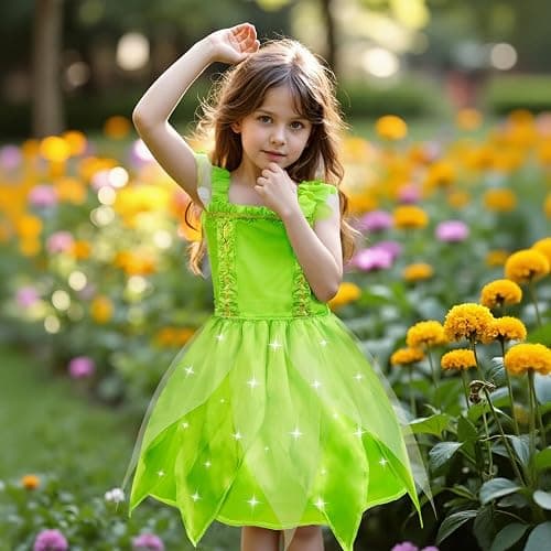 Meland Princess Dress Up - Dress Up Clothes for Girls with Toys,Christmas Birthday Gift for Toddler Girls 3,4,5,6,7,8 Years thumbnail 7