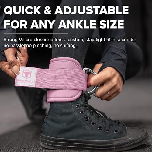 Women's Ankle Strap for Cable Machines & Resistance Bands: Gym & Home Workout Cuff Attachment for Leg Extensions, Kickbacks, Hip Abductors - Booty Exercises thumbnail 5
