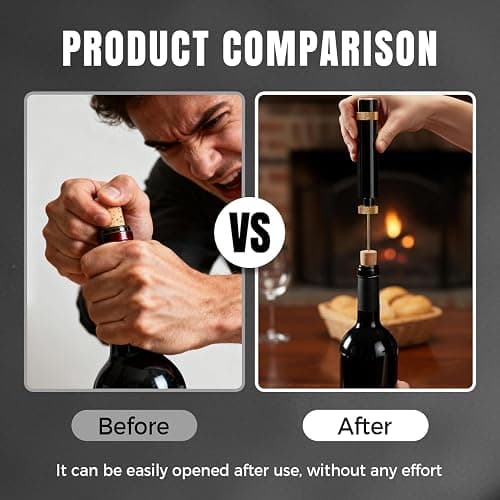 2pcs Aeropop Wine Opener, Loritia Arropop Wine Opener, Travel Portable Pocket Air Pressure Pump Bottle Open for Home Restaurant Party (Golden+Red) thumbnail 4
