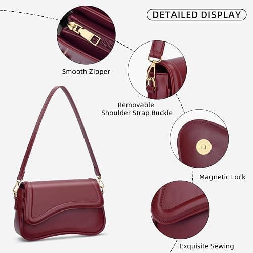 KKXIU Shoulder Bag for Women Small Clutch Purses Cute Hobo Handbag Trendy Underarm Bag thumbnail 4