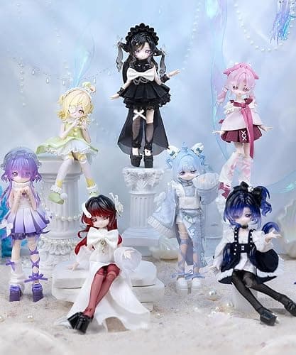CALEMBOU BJD Blind Box, Ocean Gemstone Series 18cm Ball Jointed Doll, Cute Dress Up Doll with Joints, Collection Action Figure for Birthday Christmas thumbnail 2