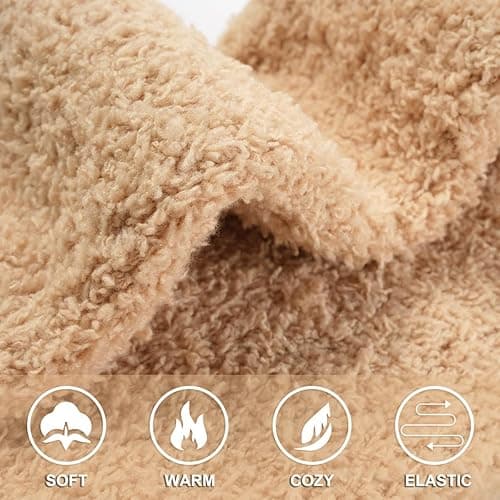 floconssy Fuzzy Socks for Women Gifts, Fluffy Cozy Plush Soft Slipper Socks for Fall Winter Christmas Warm Sleeping Home 5/6 Pairs thumbnail 7