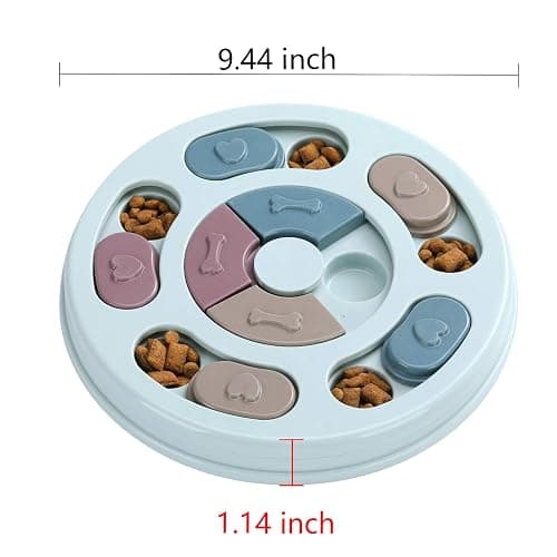 DR CATCH Dog Puzzle,Dogs Food Toys for IQ Training & Mental Enrichment,Dog Treat Puzzle(Blue) thumbnail 2