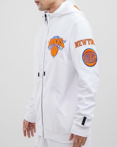 Pro Standard Mens NBA Classic Chenille Cotton Double Knit Full Zip Hoodie thumbnail 2